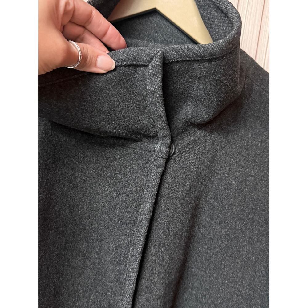 Eileen Fisher Boiled 100% Wool Jacket Gray Size L - Picture 5 of 11
